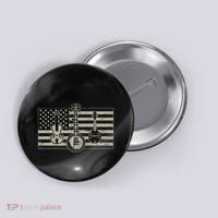 Bluegrass Usa Flag Guitar Banjo Mandolin Button thumb 0