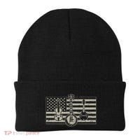 Bluegrass Usa Flag Guitar Banjo Mandolin Beanie thumb 0