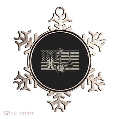 Bluegrass Usa Flag Guitar Banjo Mandolin Ornament