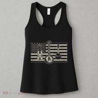 Bluegrass Usa Flag Guitar Banjo Mandolin Women's Tank Top thumb 3