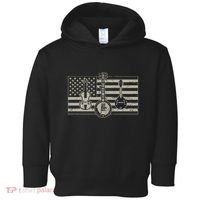 Bluegrass Usa Flag Guitar Banjo Mandolin Toddler Hoodie thumb 0