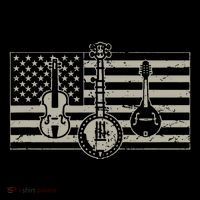 Bluegrass Usa Flag Guitar Banjo Mandolin Toddler Hoodie thumb 2
