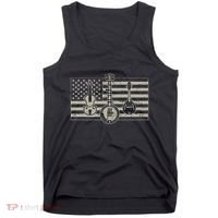 Bluegrass Usa Flag Guitar Banjo Mandolin Tank Top thumb 0
