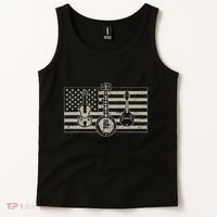 Bluegrass Usa Flag Guitar Banjo Mandolin Tank Top thumb 2
