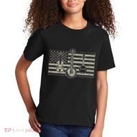 Bluegrass Usa Flag Guitar Banjo Mandolin Kids T-Shirt thumb 2