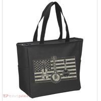Bluegrass Usa Flag Guitar Banjo Mandolin Tote Bag thumb 2