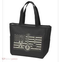Bluegrass Usa Flag Guitar Banjo Mandolin Tote Bag thumb 3