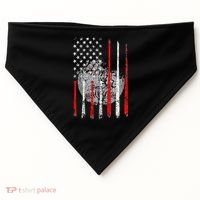 Baseball Usa Flag American Flag Patriotic USA-Made Doggie Bandana thumb 0