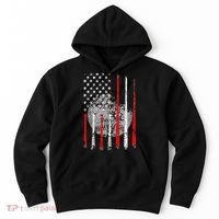 Baseball Usa Flag American Flag Patriotic Hoodie thumb 0
