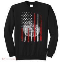 Baseball Usa Flag American Flag Patriotic Sweatshirt thumb 0