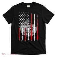 Baseball Usa Flag American Flag Patriotic T-Shirt thumb 0