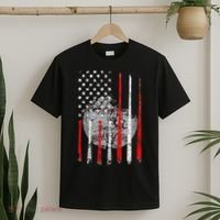Baseball Usa Flag American Flag Patriotic T-Shirt thumb 2