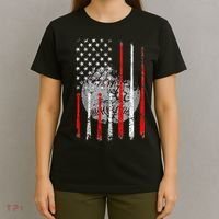 Baseball Usa Flag American Flag Patriotic T-Shirt thumb 4