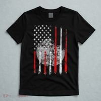 Baseball Usa Flag American Flag Patriotic T-Shirt thumb 5