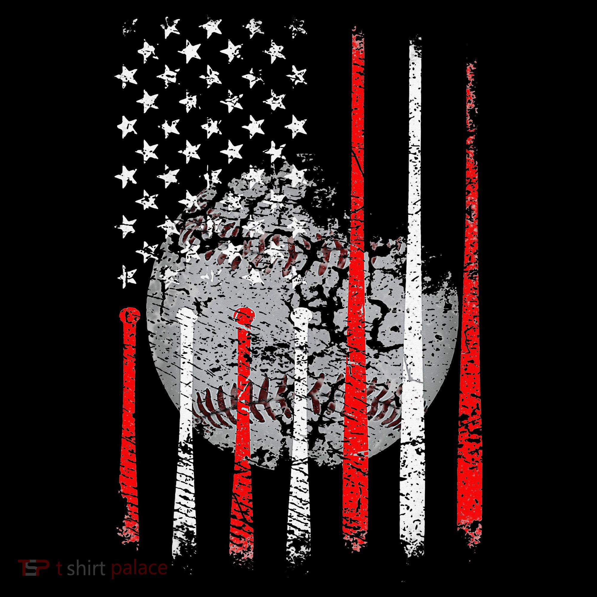 Baseball Usa Flag American Flag Patriotic Women's Hoodie