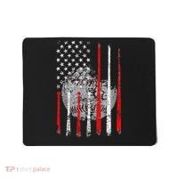 Baseball Usa Flag American Flag Patriotic Mousepad thumb 0