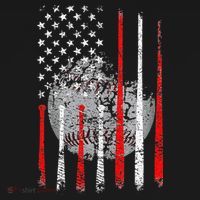 Baseball Usa Flag American Flag Patriotic Baby Bodysuit thumb 2
