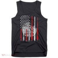 Baseball Usa Flag American Flag Patriotic Tank Top thumb 0