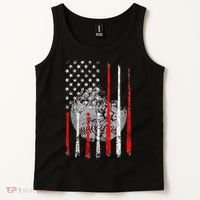 Baseball Usa Flag American Flag Patriotic Tank Top thumb 2