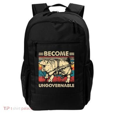 Become Ungovernable Funny Moodeng Backpack