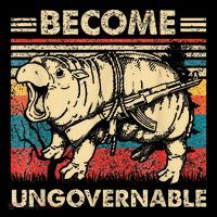Become Ungovernable Funny Moodeng Backpack thumb 2
