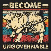 Become Ungovernable Funny Moodeng Beanie thumb 2