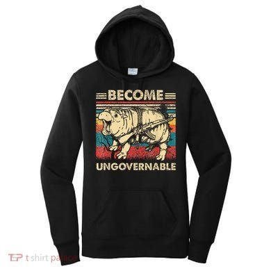 Become Ungovernable Funny Moodeng Women's Hoodie