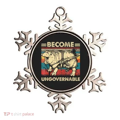 Become Ungovernable Funny Moodeng Ornament