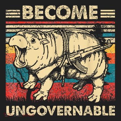 Become Ungovernable Funny Moodeng Sport-Tek Posi-UV Pro Polo