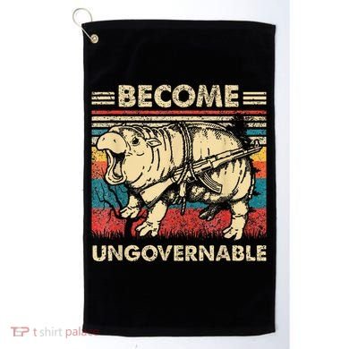 Become Ungovernable Funny Moodeng Golf Towel