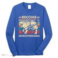 Become Ungovernable Funny Moodeng Long Sleeve Shirt thumb 0