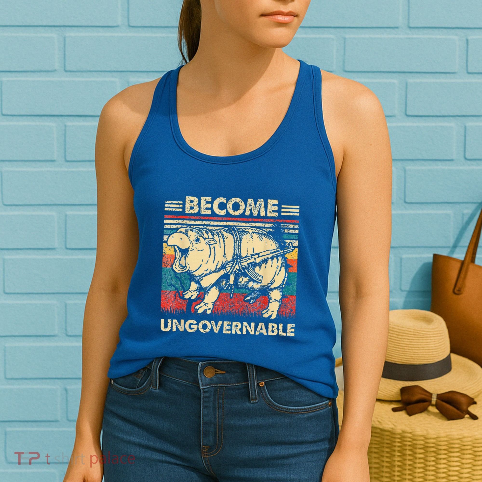 Become Ungovernable Funny Moodeng Women's Tank Top