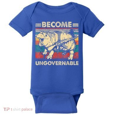Become Ungovernable Funny Moodeng Baby Bodysuit