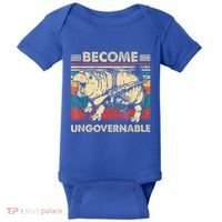 Become Ungovernable Funny Moodeng Baby Bodysuit thumb 0