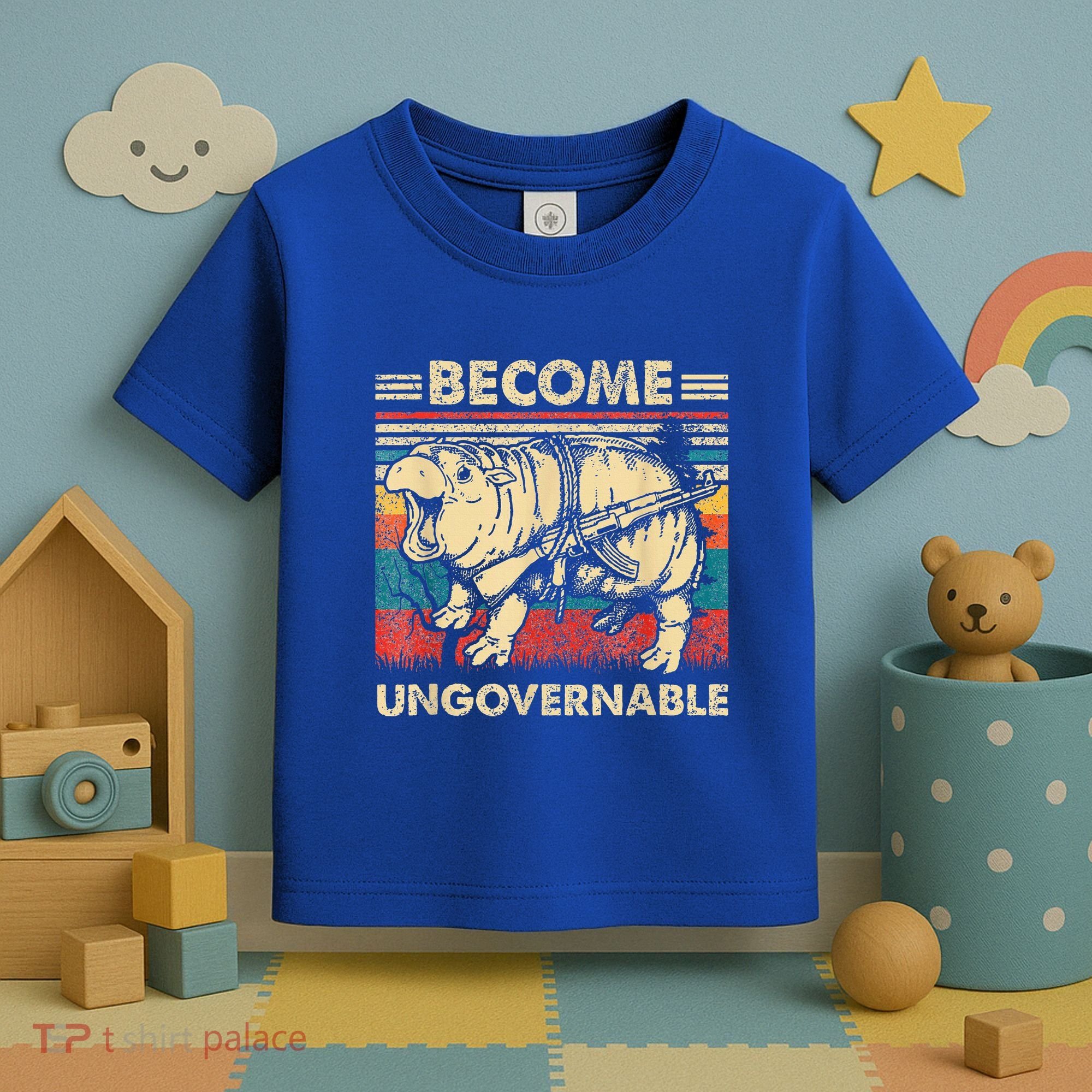 Become Ungovernable Funny Moodeng Toddler T-Shirt