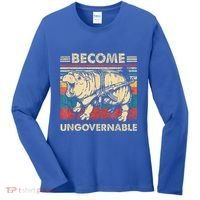 Become Ungovernable Funny Moodeng Women's Long Sleeve Shirt thumb 0