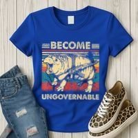Become Ungovernable Funny Moodeng Women's T-Shirt thumb 3
