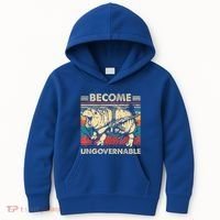 Become Ungovernable Funny Moodeng Kids Hoodie thumb 0