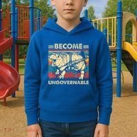 Become Ungovernable Funny Moodeng Kids Hoodie thumb 2