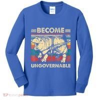 Become Ungovernable Funny Moodeng Kids Long Sleeve Shirt thumb 0