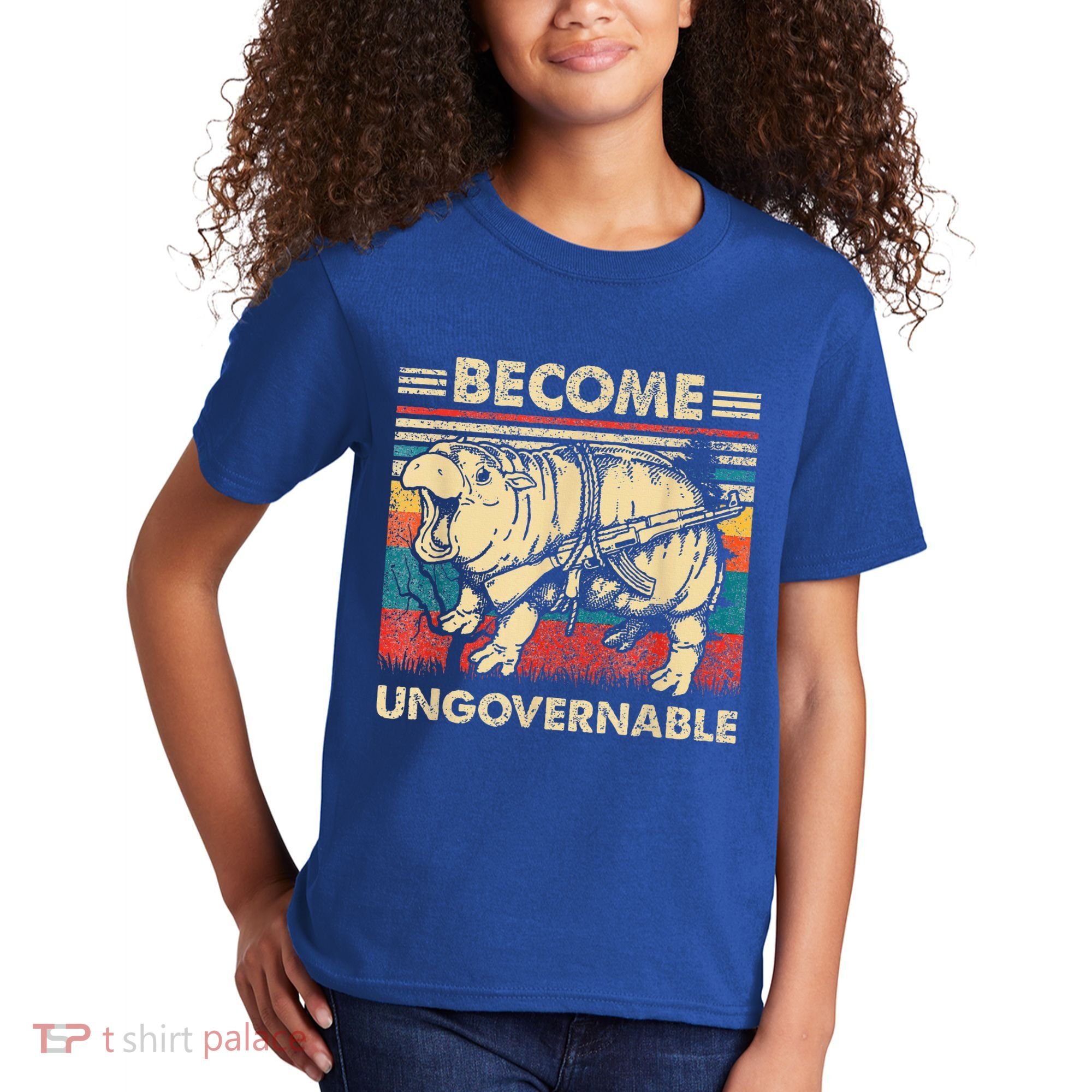 Become Ungovernable Funny Moodeng Kids T-Shirt