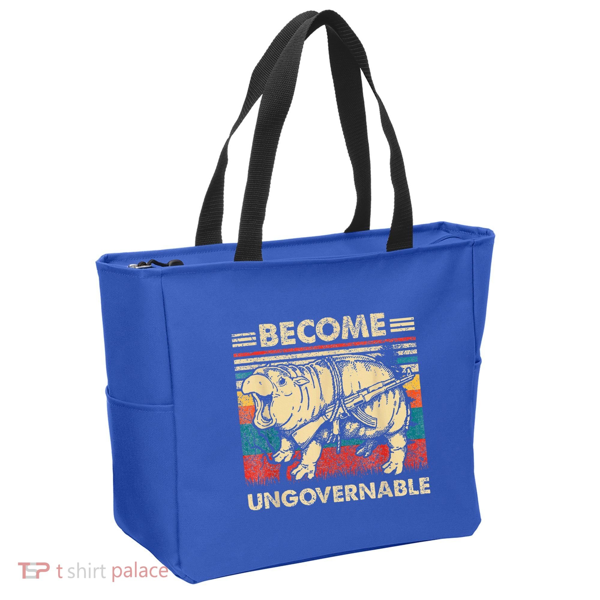 Become Ungovernable Funny Moodeng Tote Bag
