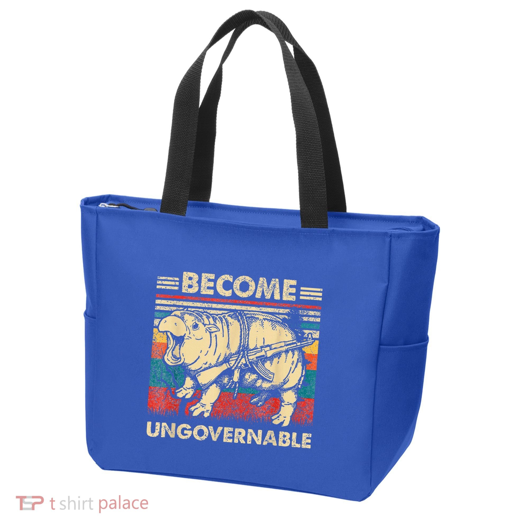 Become Ungovernable Funny Moodeng Tote Bag