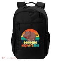 Become Ungovernable Funny Baby Hippo Moo Deng Funny Saying Backpack thumb 0