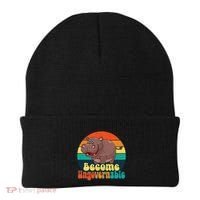 Become Ungovernable Funny Baby Hippo Moo Deng Funny Saying Beanie thumb 0