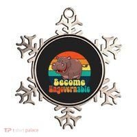 Become Ungovernable Funny Baby Hippo Moo Deng Funny Saying Ornament thumb 0