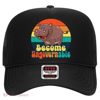 Become Ungovernable Funny Baby Hippo Moo Deng Funny Saying Hat