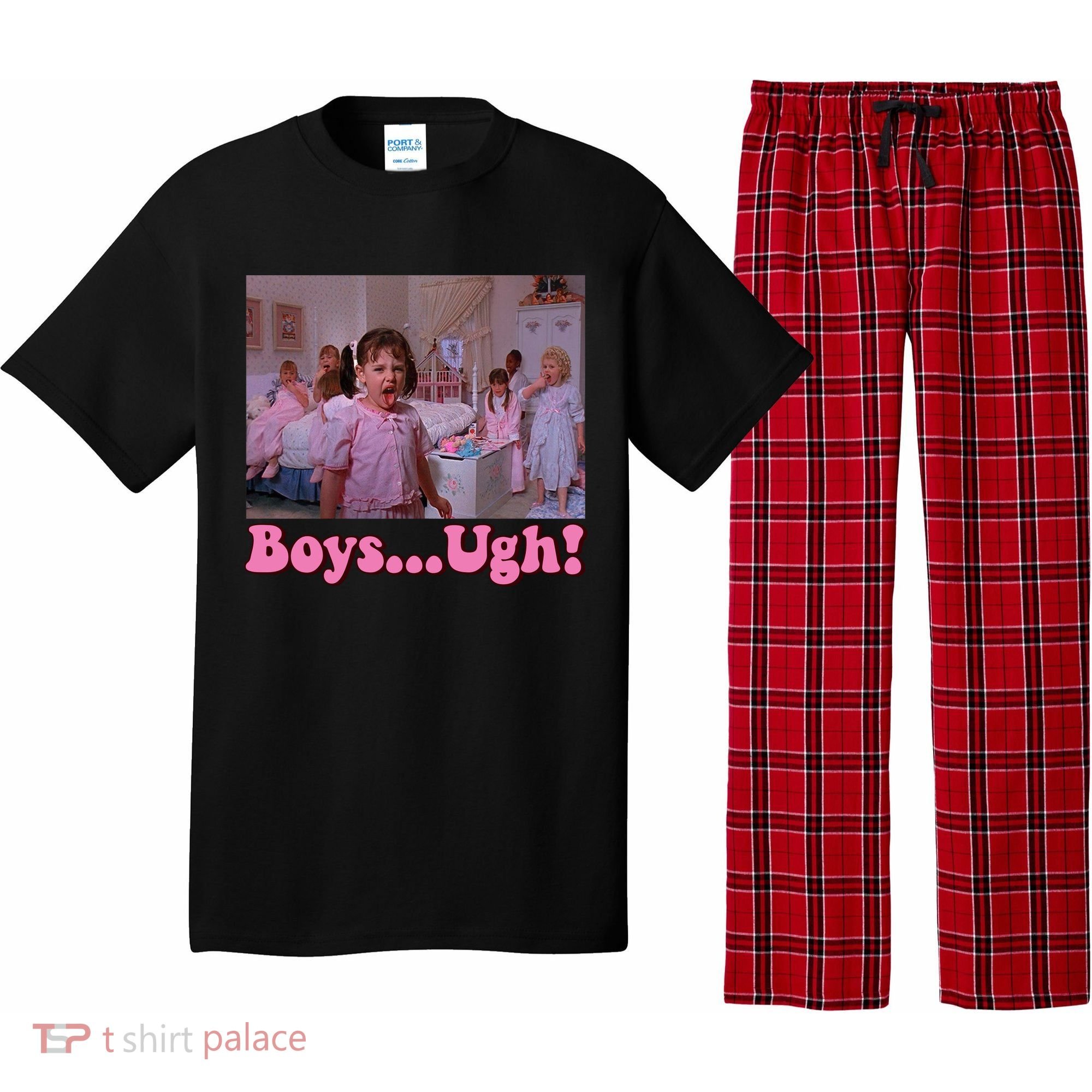 Boy Ugh Funny Valentine Little Rascals Pajama Set