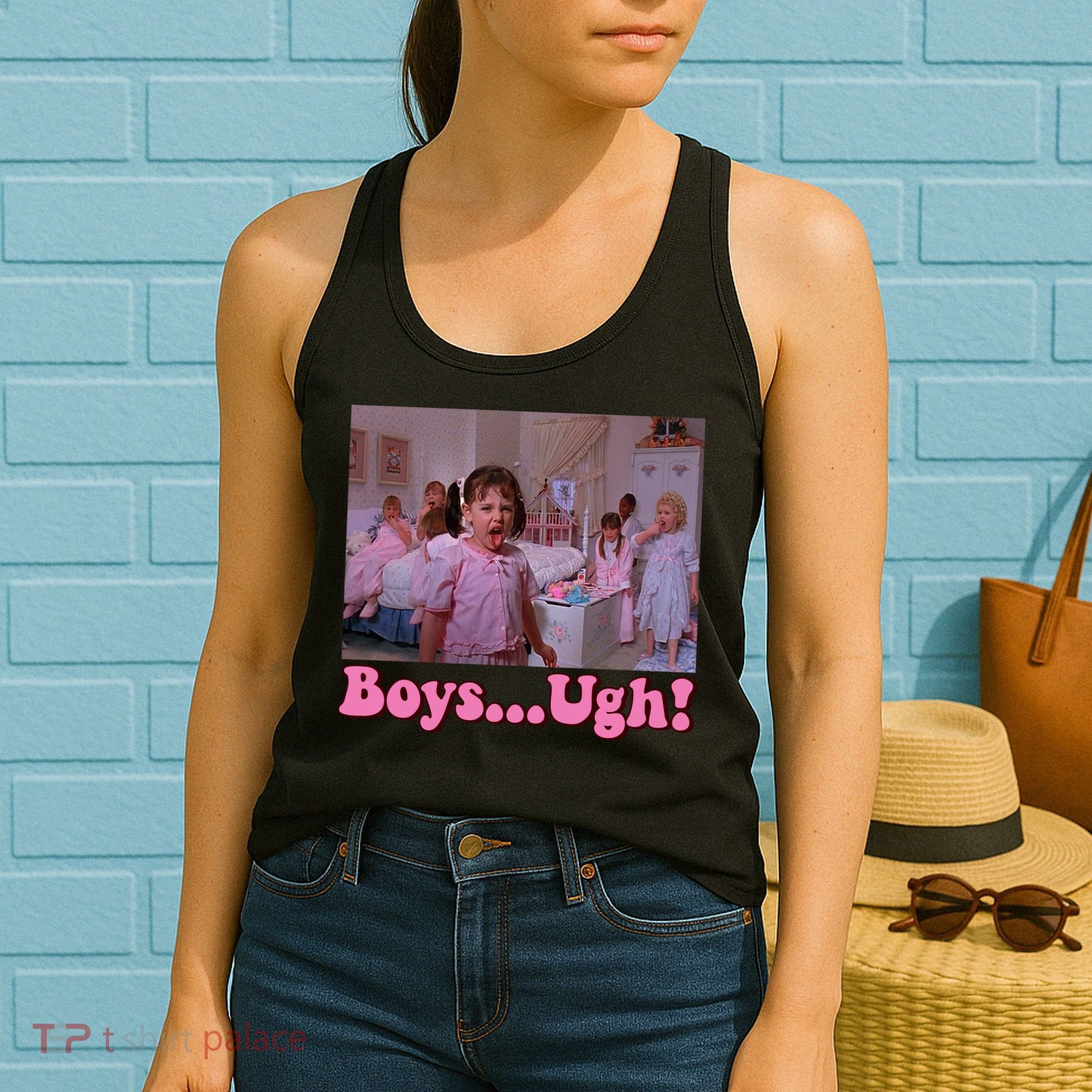 Boy Ugh Funny Valentine Little Rascals Women's Tank Top