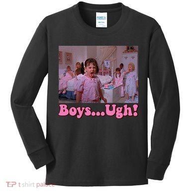 Boy Ugh Funny Valentine Little Rascals Kids Long Sleeve Shirt